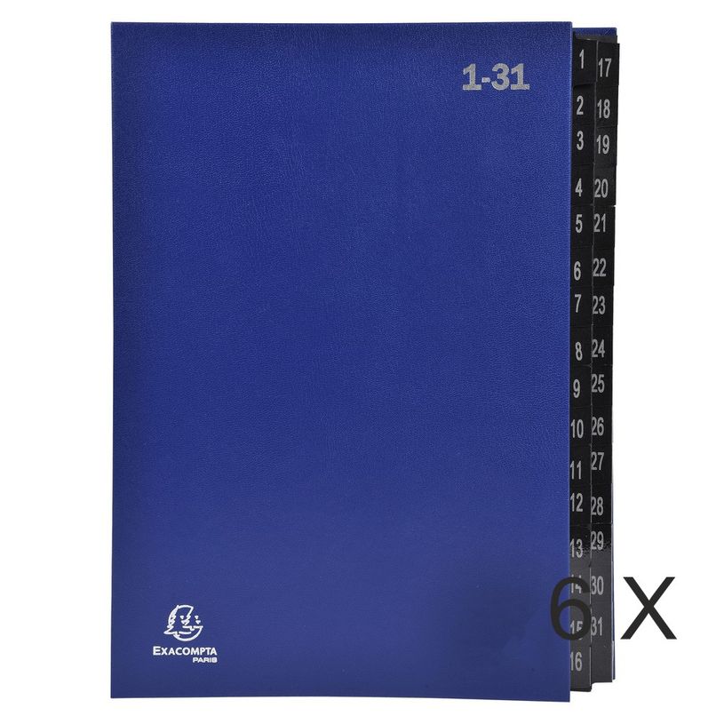 3130630570424-Exacompta Ordonator - 6 Trieurs numérique 32 positions - bleu-P_400010741_2-0