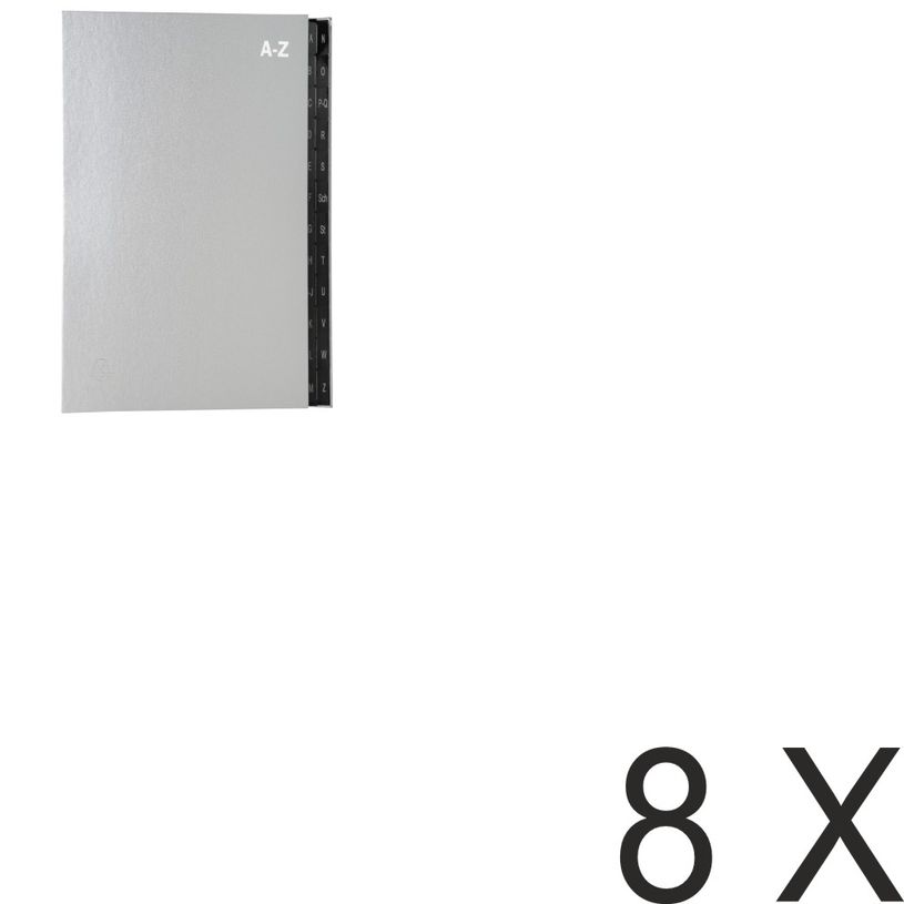3130632572273-Exacompta Ordonator - 8 Trieurs alphabétique 24 positions - argent-P_400010745_2-0