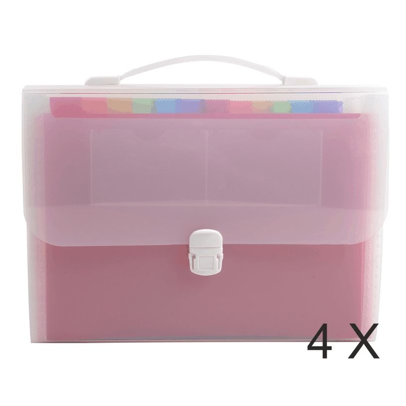 3130632556983-Exacompta Crystal - 4 Valisettes trieurs 24 compartiments - avec poignée-P_400010772_2-0