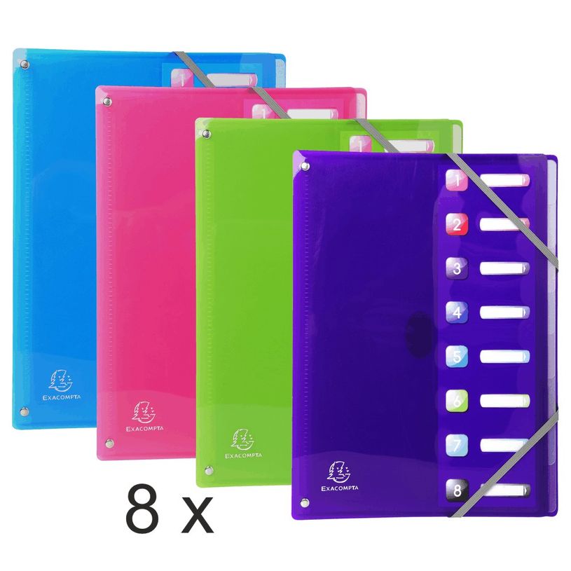 3130632586805-Exacompta Iderama - 8 Trieurs polypro 8 positions - couleurs assorties-P_400010773_1-0