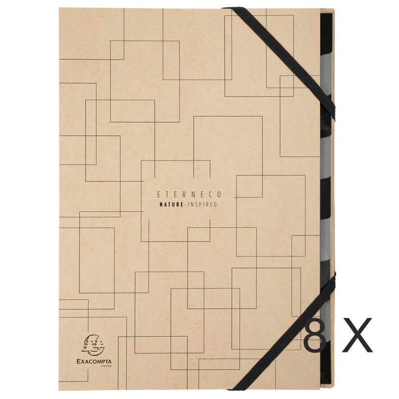 3130639567470-Exacompta Harmonika Eterneco - 8 Trieurs extensibles 9 positions - brun-P_400010777_2-0