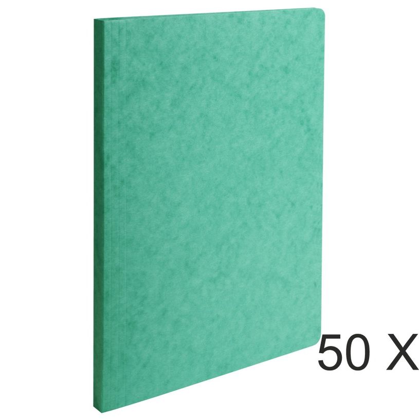 3141879031157-Exacompta - 50 Chemises à dos rainé - 400 gr - vert-P_400010781_1-0