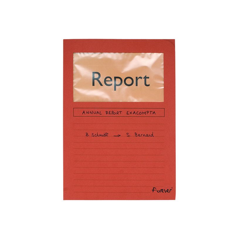 3130632501051-Exacompta Forever - 4 Paquets de 100 Chemises à fenêtre - 120 gr - rouge-P_400010801_2-1