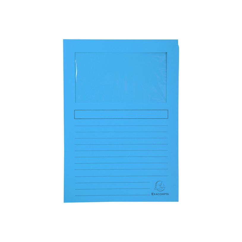 3130632501501-Exacompta Super 160 - 4 Paquets de 100 Chemises à fenêtre - 160 gr - couleurs assorties-P_400010807_3-2