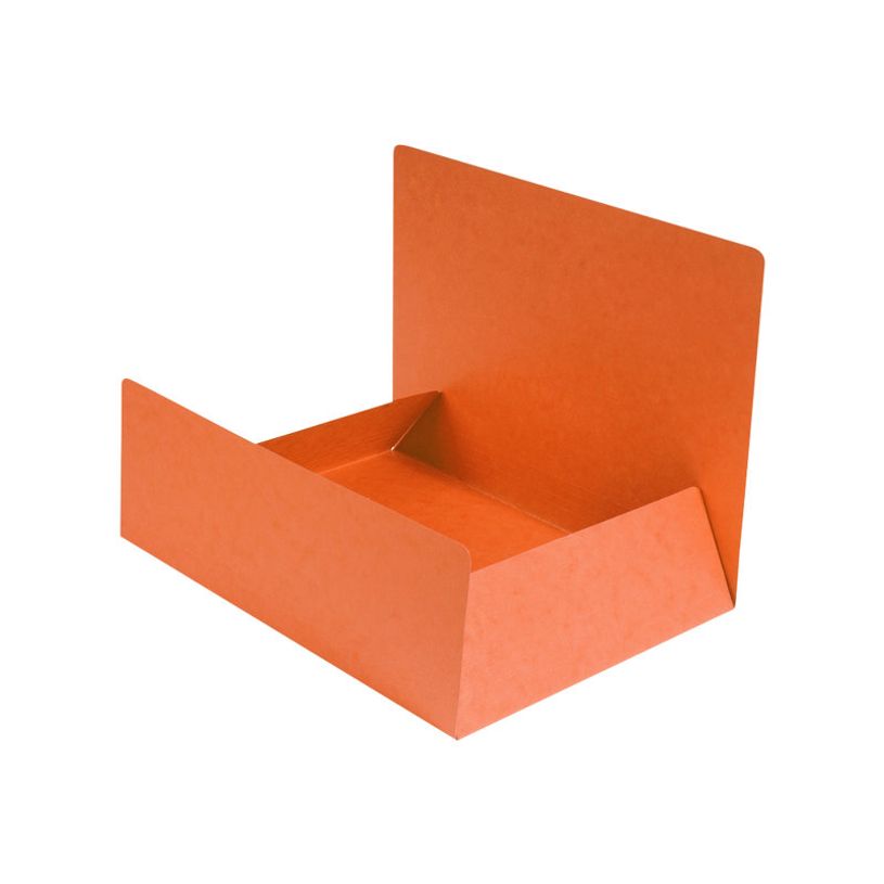 3130632564094-Exacompta - 25 Chemises sans élastique avec 3 rabats - A4 - orange-P_400010840_2-1