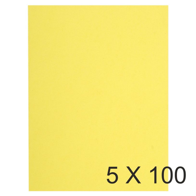 3288581601053-Exacompta Flash - 5 Paquets de 100 Chemises - 220 gr - canari-P_400010844_1-0