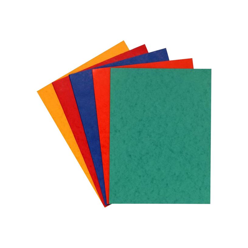 3130632200008-Exacompta - 4 Paquets de 25 Chemises Lustro-Carte - 225 gr - couleurs assorties-P_400010865_2-1