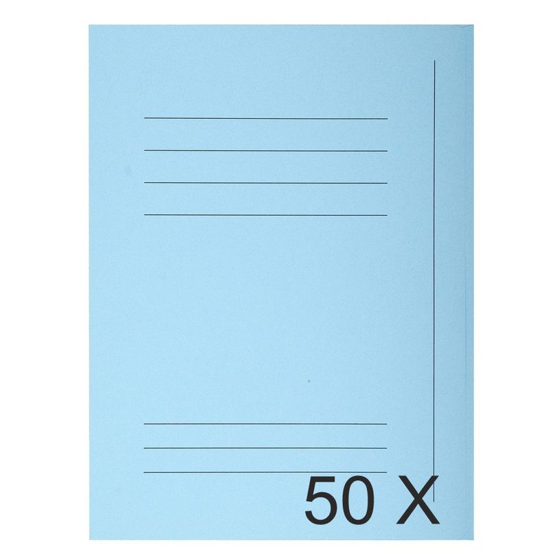 3288582350066-Exacompta Super 210 - 50 Chemises imprimées - 210 gr - bleu clair-P_400010871_1-0