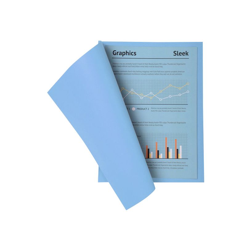 3288583301104-Exacompta Super 210 - 5 Paquets de 100 Chemises - 210 gr - bleu vif-P_400010876_4-2