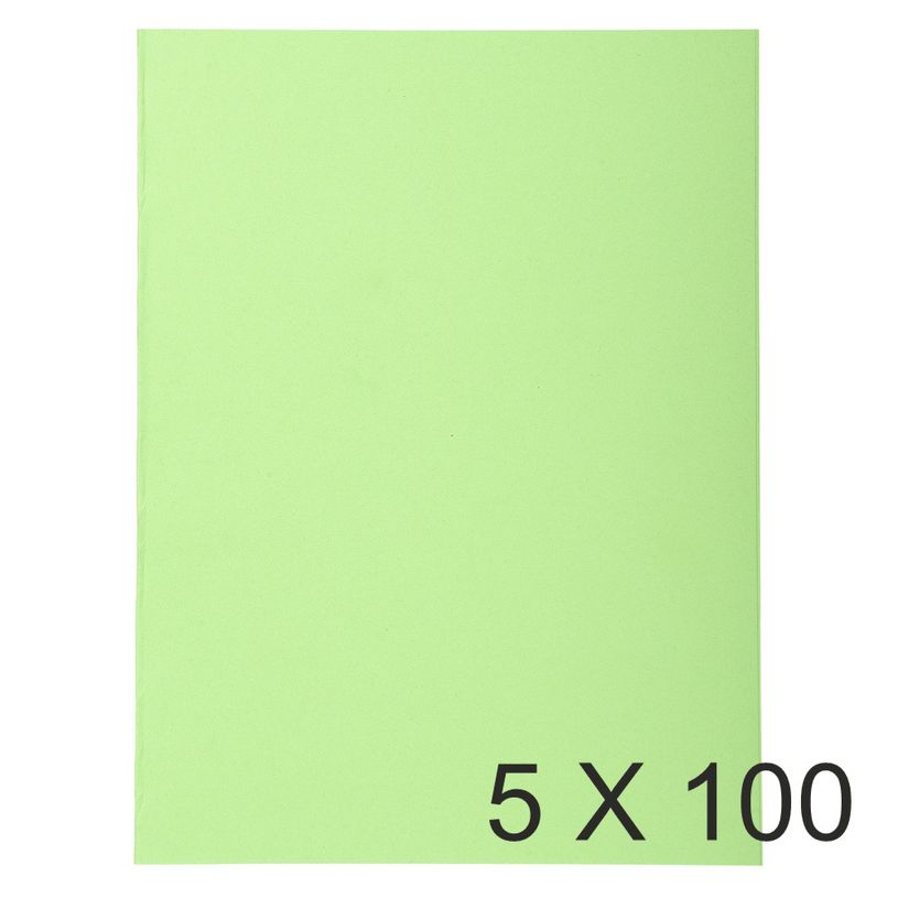 3288584101130-Exacompta Forever - 5 Paquets de 100 Chemises - 220 gr - vert vif-P_400010910_1-0