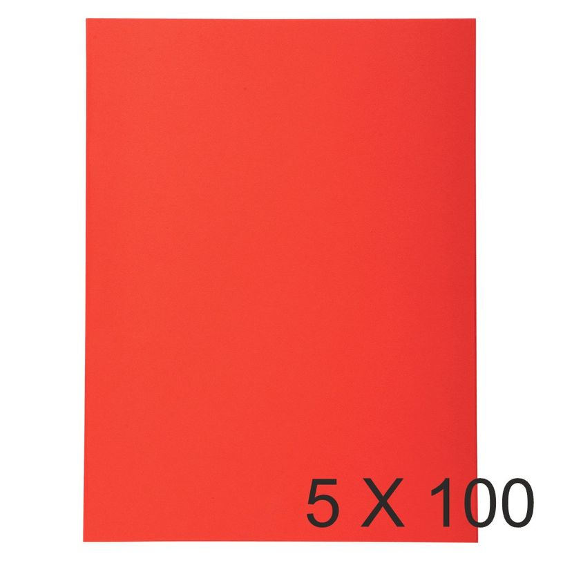 3130634420312-Exacompta Forever - 5 Paquets de 100 Chemises Folio - 170 gr - rouge-P_400010926_1-0