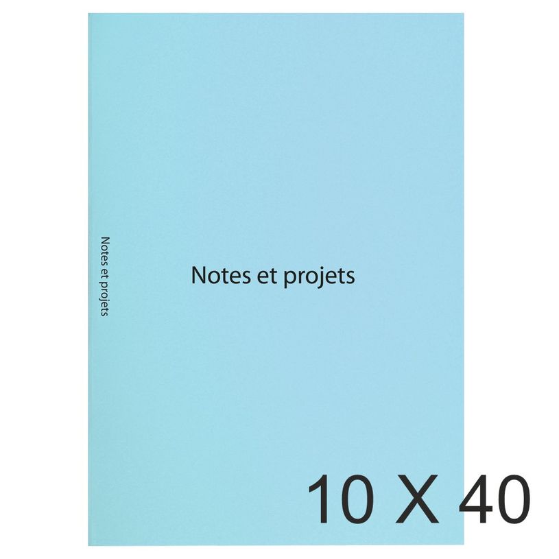 3130633500060-Exacompta - 10 Paquets de 40 Sous-chemises imprimées "notes+projets" - 160 gr - bleu clai-P_400010939_1-0
