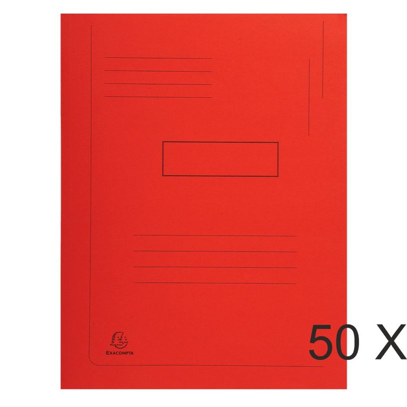 3130634450036-Exacompta Forever - 50 Chemises imprimées 2 rabats - 290 gr - rouge-P_400010958_1-0