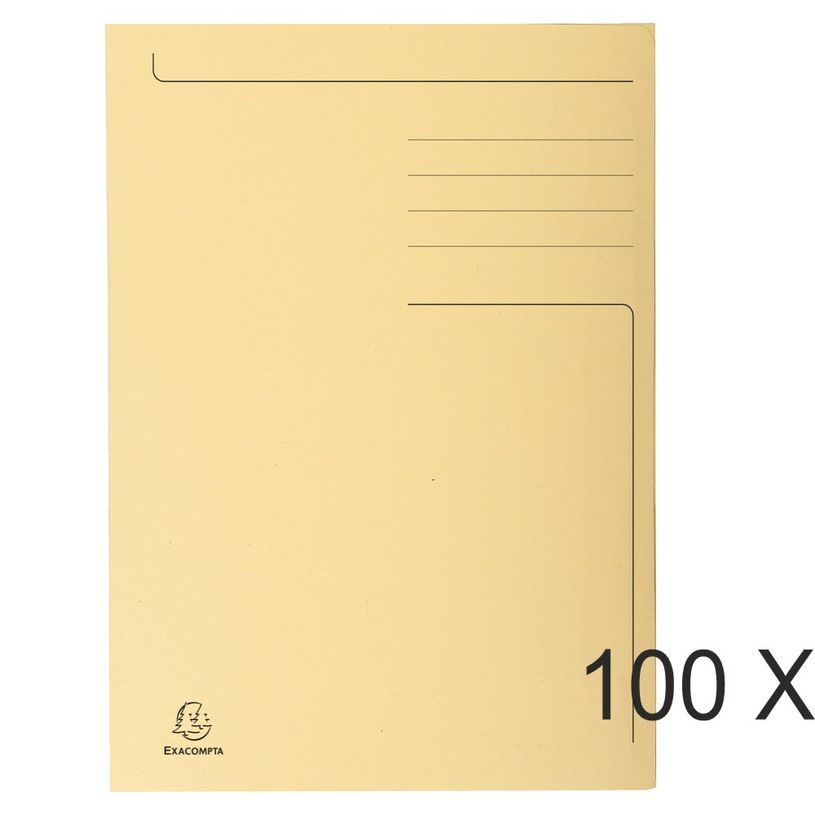 3130636449021-Exacompta Forever - 100 Chemises imprimées format folio - 280 gr - bulle-P_400010977_1-0