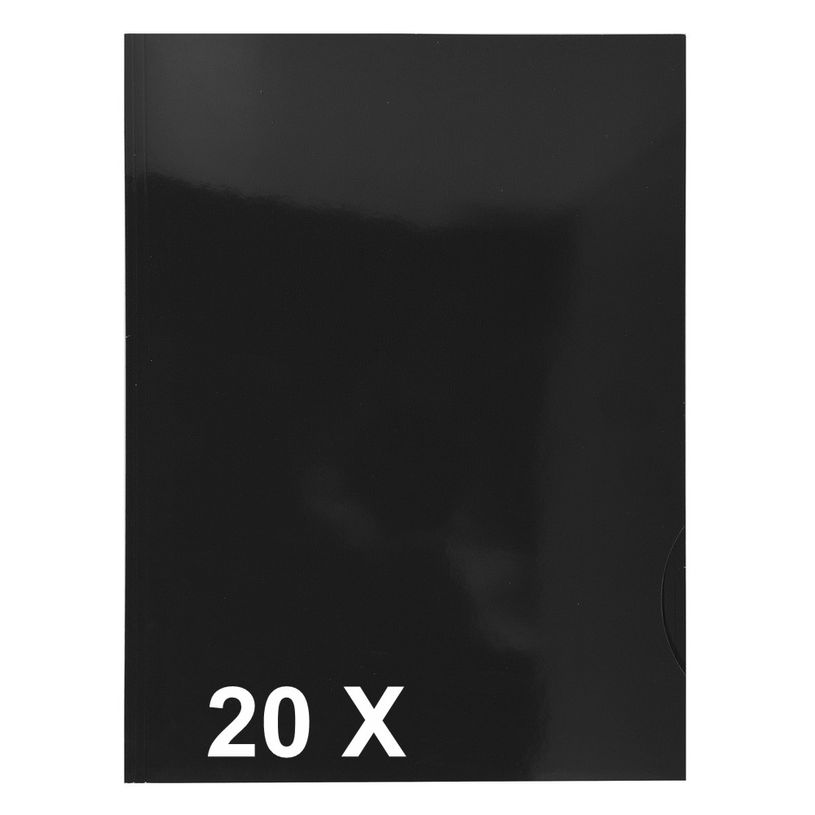 3130636350112-Exacompta Chromolux - 20 Chemises de présentation - A4 - 250 gr - noir-P_400010984_1-0