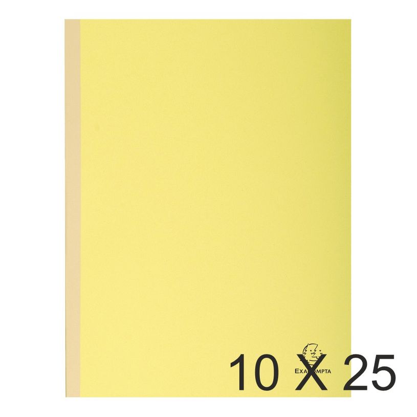 3288587701054-Exacompta Forever - 10 Paquets de 25 Chemises dos toilé - 320 gr - jaune-P_400010989_1-0