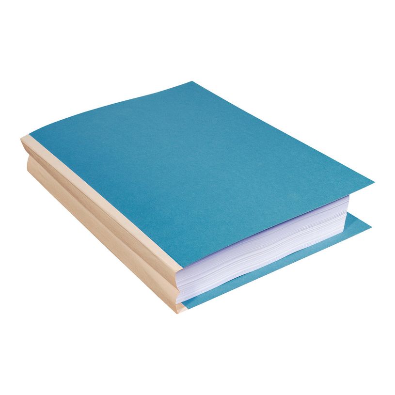 3288587701108-Exacompta Forever - 10 Paquets de 25 Chemises dos toilé - 320 gr - bleu vif-P_400010993_3-2