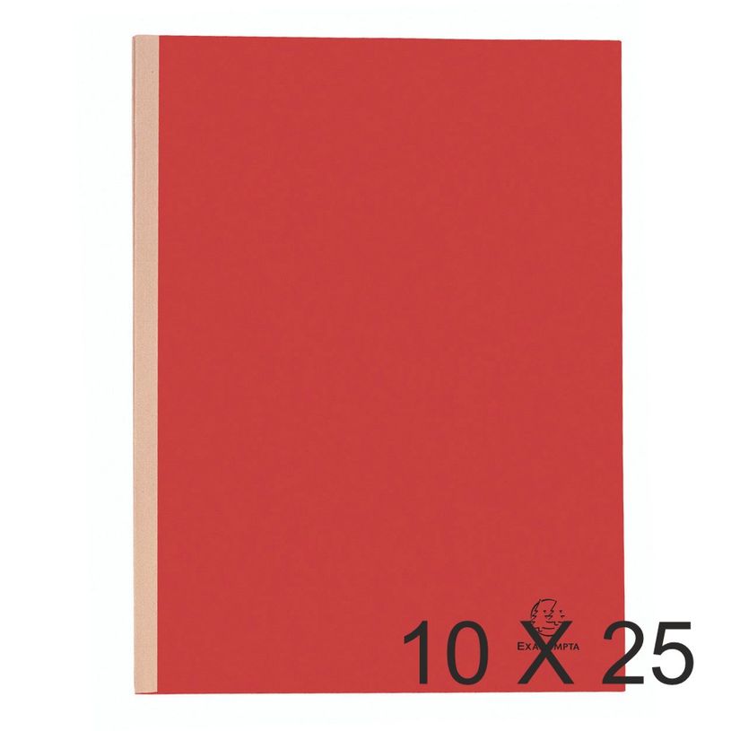 3288587701122-Exacompta Forever - 10 Paquets de 25 Chemises dos toilé - 320 gr - rouge-P_400010994_1-0