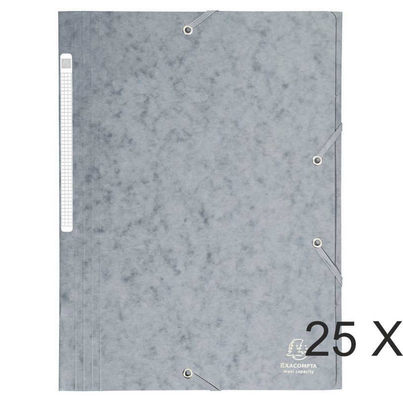 3130632171100-Exacompta - 25 Chemises à rabats maxi capacity - gris-P_400011013_1-0