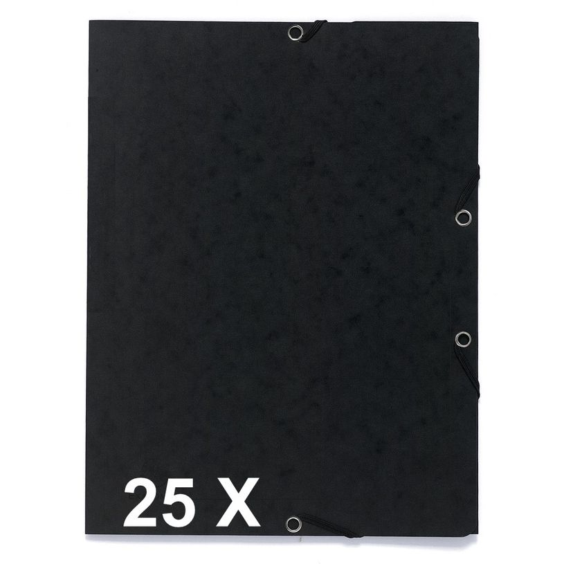 3130632554019-Exacompta - 25 Chemises à 3 rabats imprimées - A4 - noir-P_400011049_1-0