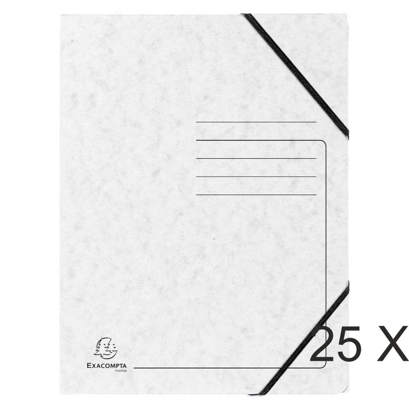 3130632554064-Exacompta - 25 Chemises à 3 rabats imprimées - A4 - blanc-P_400011054_1-0