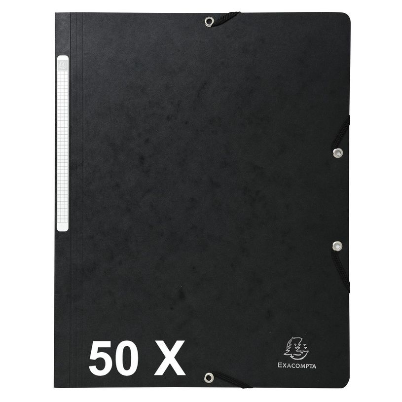 3130632554118-Exacompta - 50 Chemises sans rabat - A4 - noir-P_400011066_2-0