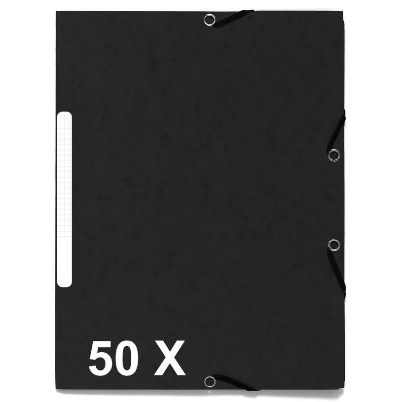 3130632554712-Exacompta - 50 Chemises recyclées à 3 rabats - A4 - noir-P_400011073_1-0