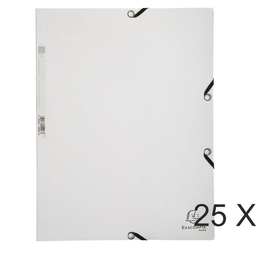 3130632555061-Exacompta - 25 Chemises à 3 rabats - A4 - blanc-P_400011085_1-0