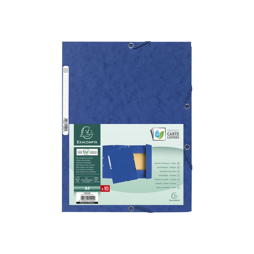 3130638555027-Exacompta - 50 Chemises à 3 rabats - A4 - bleu-P_400011088_3-2