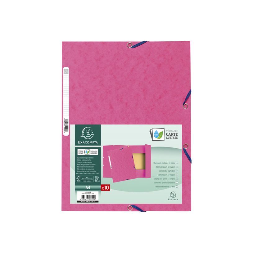 3130638555201-Exacompta - 50 Chemises à 3 rabats - A4 - rose-P_400011097_3-2