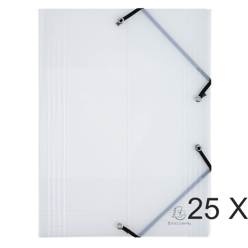 3130631567423-Exacompta Crystal - 25 Chemises à 3 rabats polypro - 24 x 32 cm-P_400011147_1-0