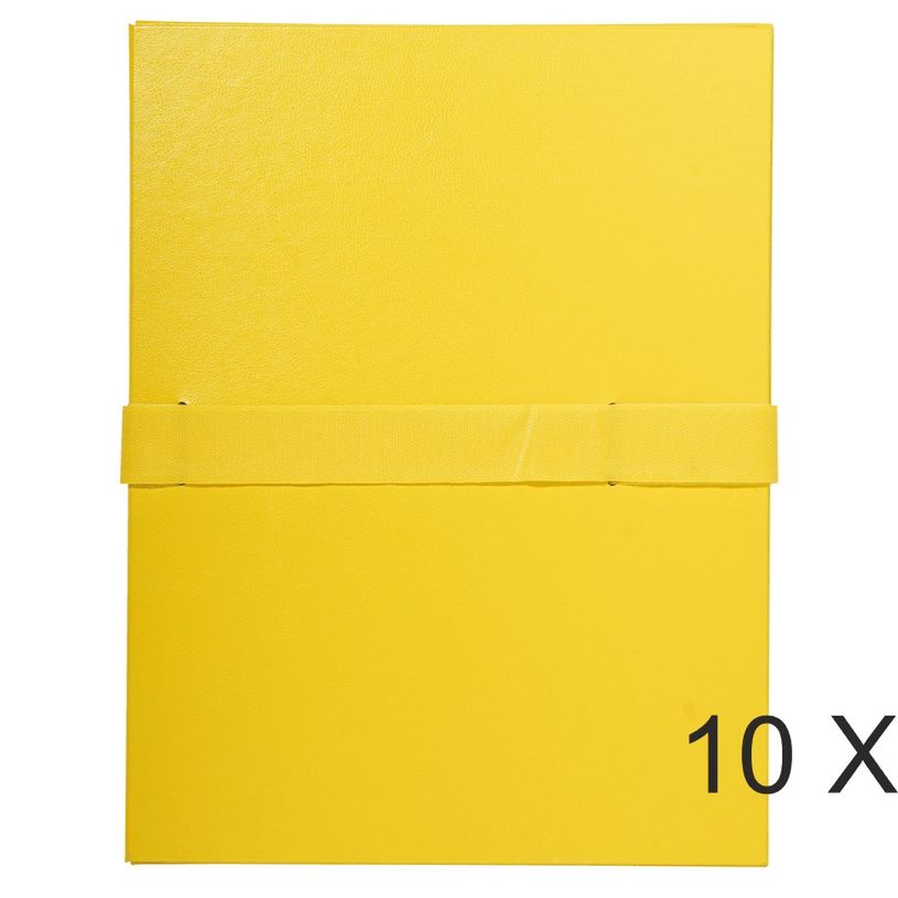 3130632026493-Exacompta - 10 Chemises extensibles à sangle - jaune-P_400011177_1-0