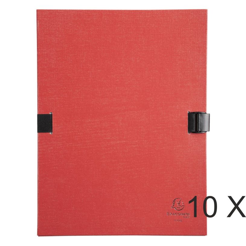 3130632215095-Exacompta N'clip - 10 Chemises extensibles 1 rabat - rouge-P_400011187_1-0