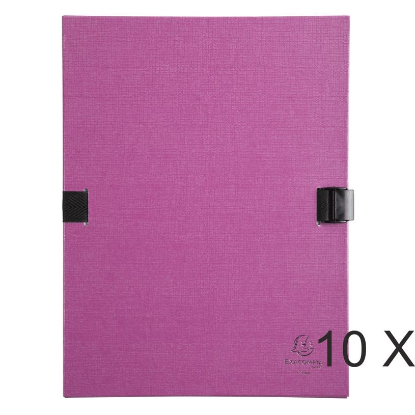 3130632215163-Exacompta N'clip - 10 Chemises extensibles 1 rabat - violet-P_400011188_1-0