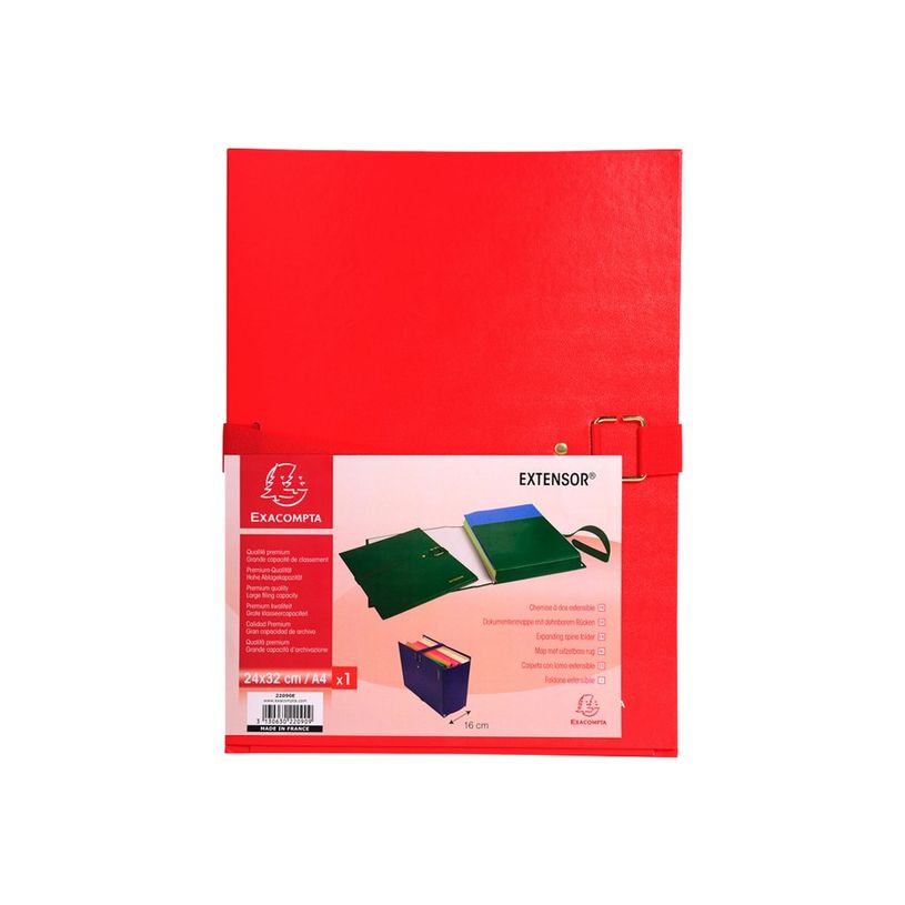 3130632220099-Exacompta Extensor - 10 Chemises extensibles 1 rabat à sangle - rouge-P_400011194_2-1