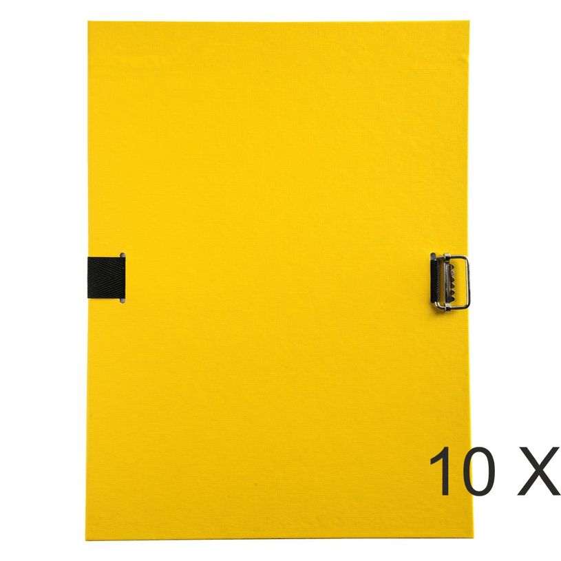 3141879063011-Exacompta - 10 Chemises extensibles à sangle avec rabat en pied - jaune-P_400011199_1-0