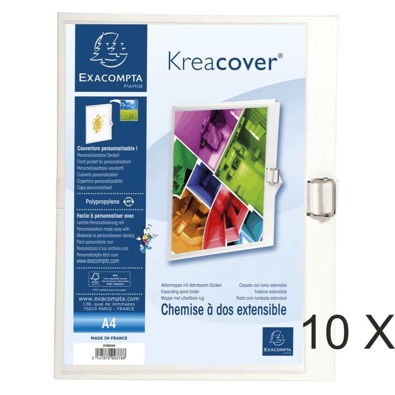3141879003789-Exacompta Kreacover - 10 Chemises personnablisables extensibles - blanc-P_400011202_1-0