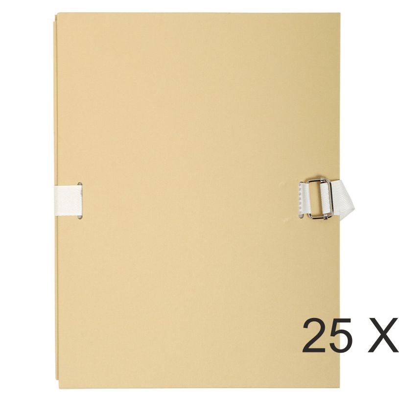 3157401016127-Exacompta - 25 Chemises extensibles à sangle avec rabat papier - mastic-P_400011207_2-0