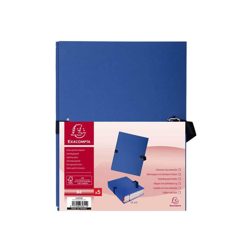 3157401016103-Exacompta - 25 Chemises extensibles à sangle avec rabat papier - bleu foncé-P_400011209_2-1