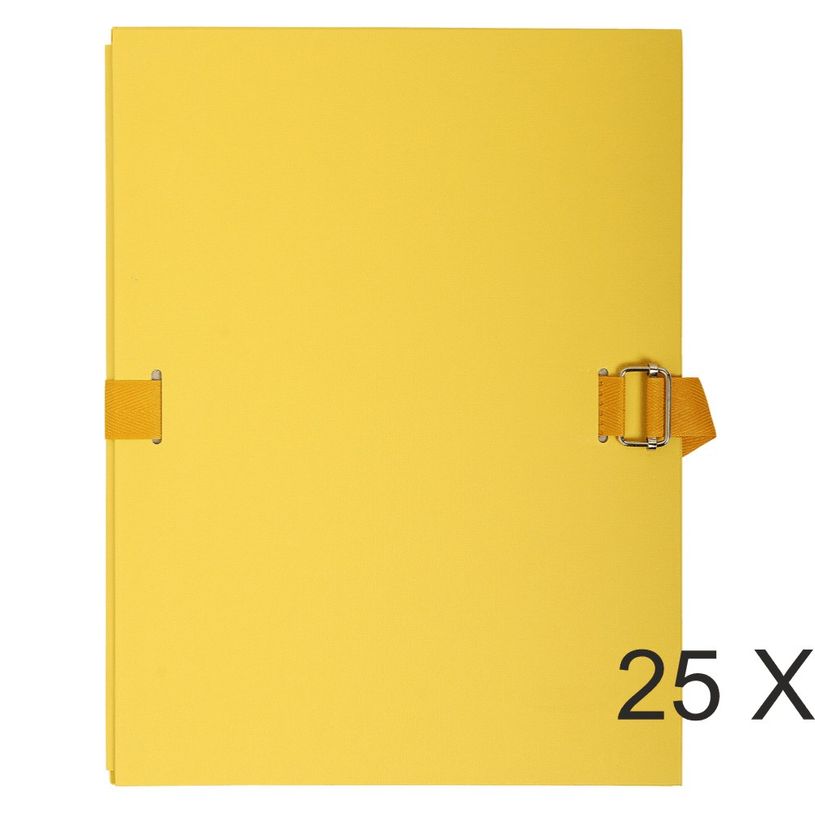3157401016134-Exacompta - 25 Chemises extensibles à sangle avec rabat papier - jaune-P_400011210_2-0