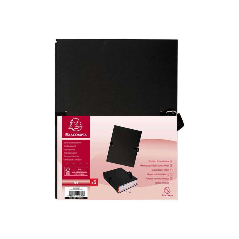 3157401034084-Exacompta - 25 Chemises extensibles à sangle avec rabat papier - noir-P_400011211_3-1