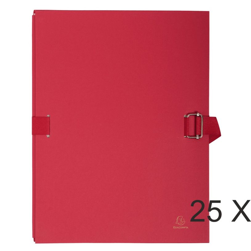 3157401016110-Exacompta - 25 Chemises extensibles à sangle avec rabat papier - rouge-P_400011212_1-0