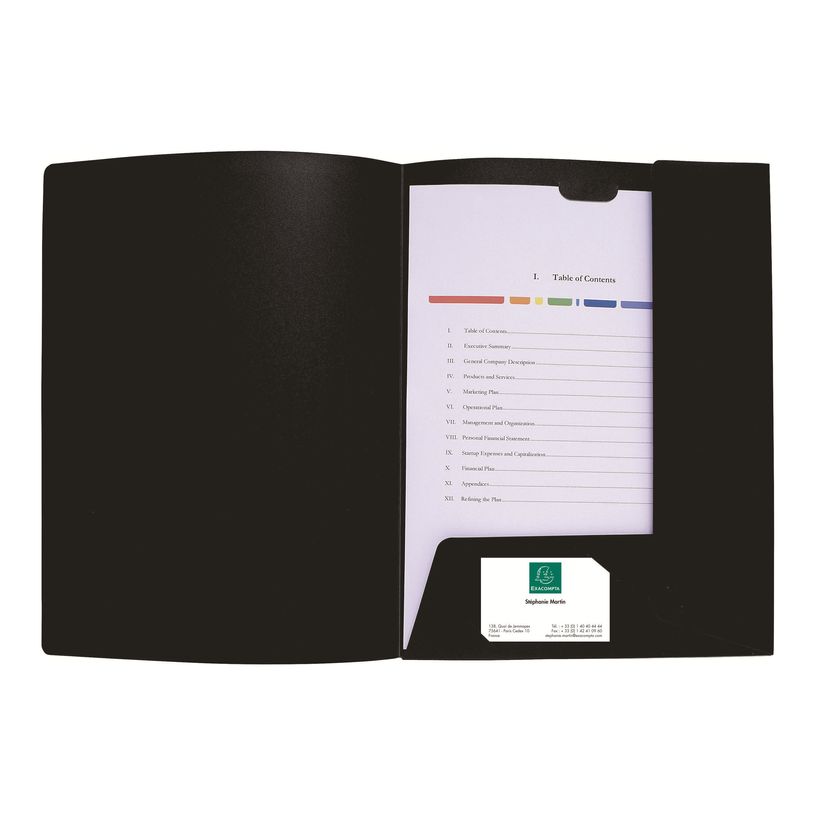 3130631435012-Exacompta Kreacover - 30 Chemises de présentation personnalisables - A4 - noir-P_400011232_3-2