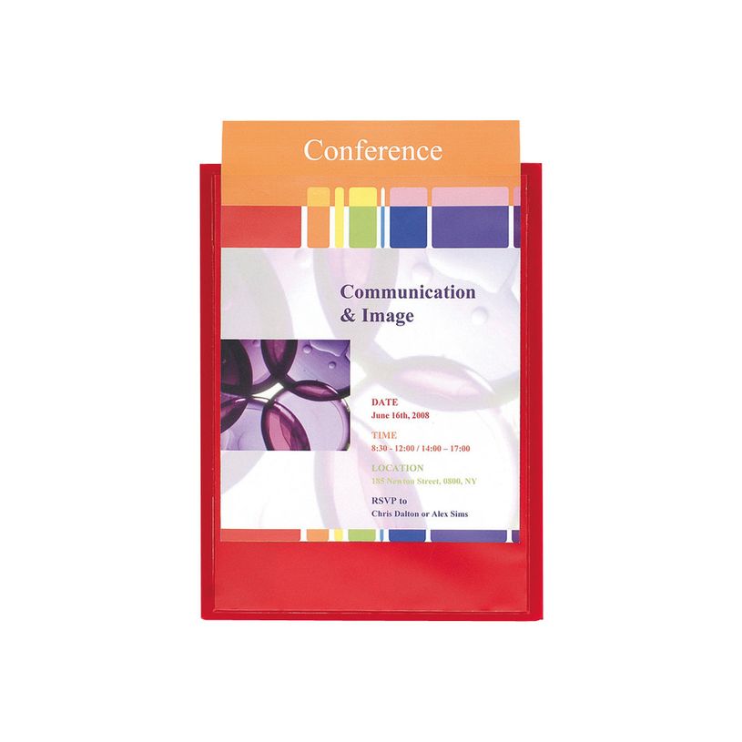 3130632435035-Exacompta Kreacover - 30 Chemises de présentation personnalisables - A4 - rouge-P_400011234_4-2