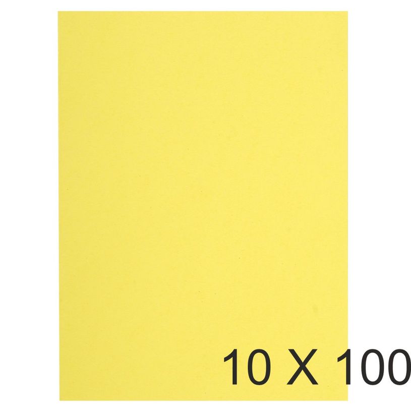 3288581502053-Exacompta Flash - 10 Paquets de 100 Sous-chemises recyclées - 80 gr - canari-P_400011246_1-0
