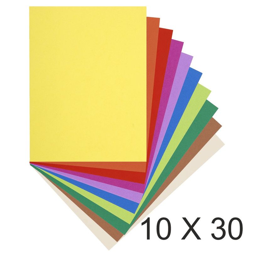 3130637150100-Exacompta Flash - 10 Paquets de 30 Sous-chemises recyclées - 80 gr - couleurs assorties-P_400011253_1-0