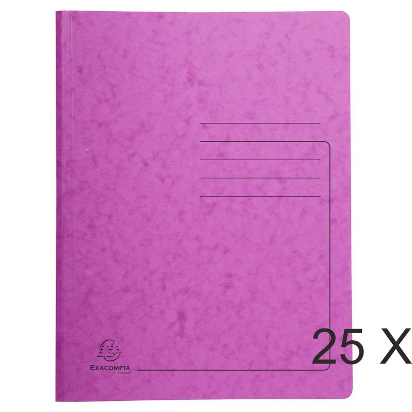 3130631240227-Exacompta - 25 Chemises de classement à ressort - rose-P_400011273_1-0