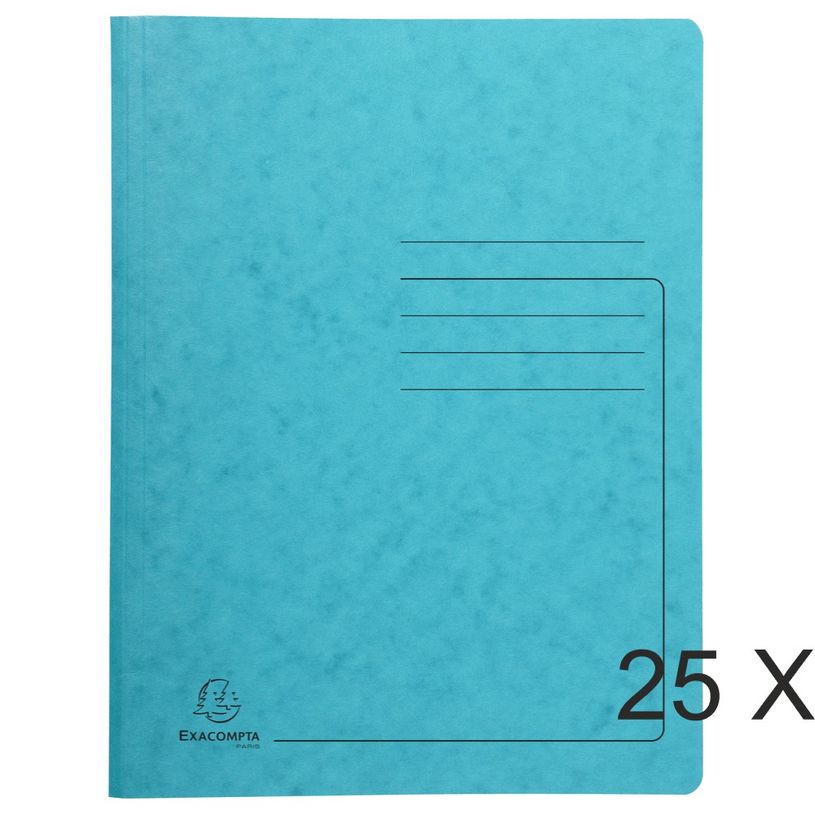 3130639240236-Exacompta - 25 Chemises de classement à ressort - turquoise-P_400011278_1-0