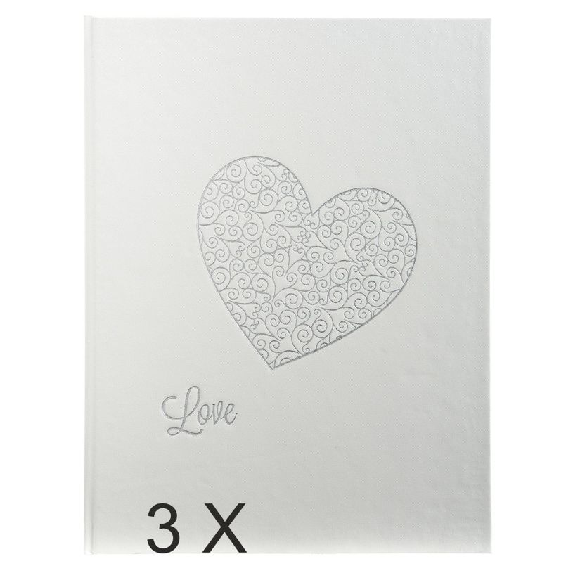 3130631047543-Exacompta Harmony - 3 Livres d'or mariage 27 x 22 cm - 100 pages - blanc pailleté-P_400011324_1-0