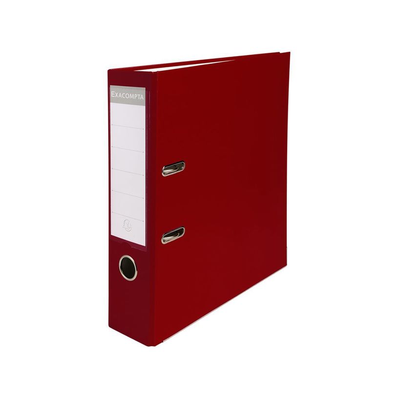 3130639184189-Exacompta - Classeur à levier - Dos 80 mm - A4 - pour 600 feuilles - bordeaux-P_400011344_1-0